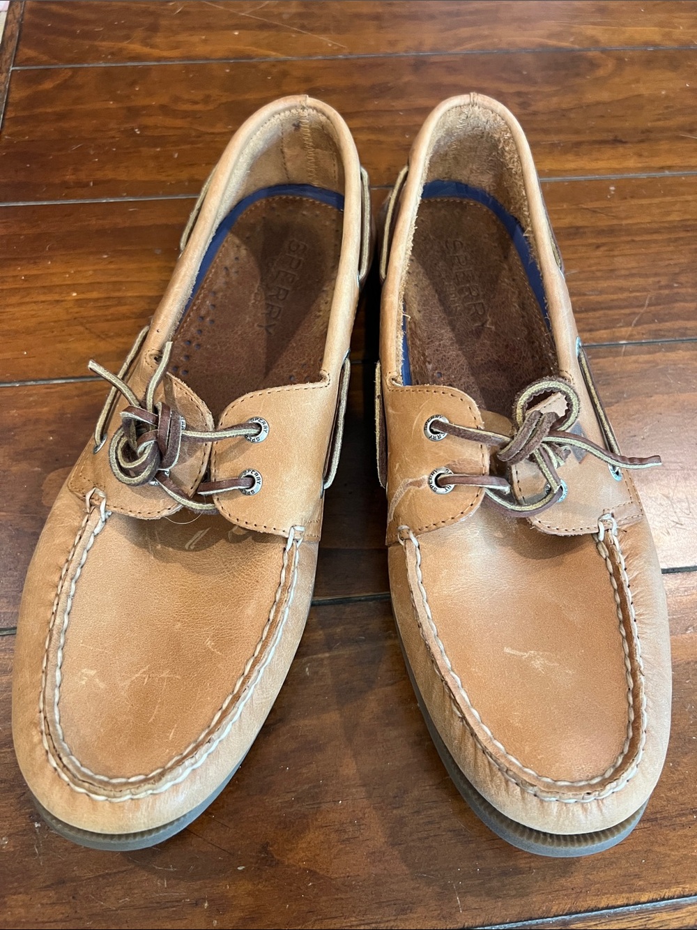 Sperry Men's Tan Leather Classic Boat Shoes (sz 13)